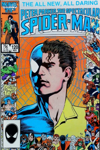 Couverture de SPECTACULAR SPIDER-MAN (1976) #120 - par Joe Rubinstein - lecubeacomics.com