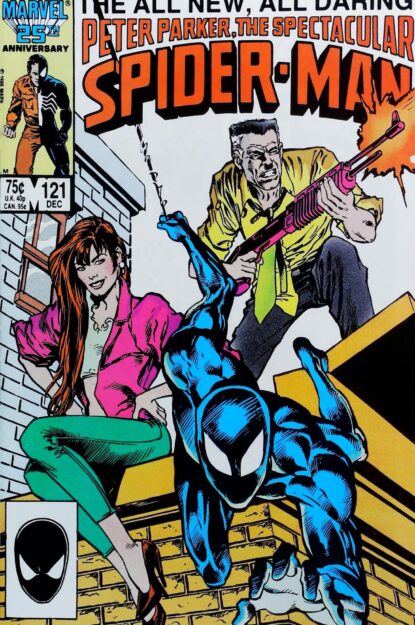 Couverture de SPECTACULAR SPIDER-MAN (1976) #121 - par Mark Beachum - lecubeacomics.com