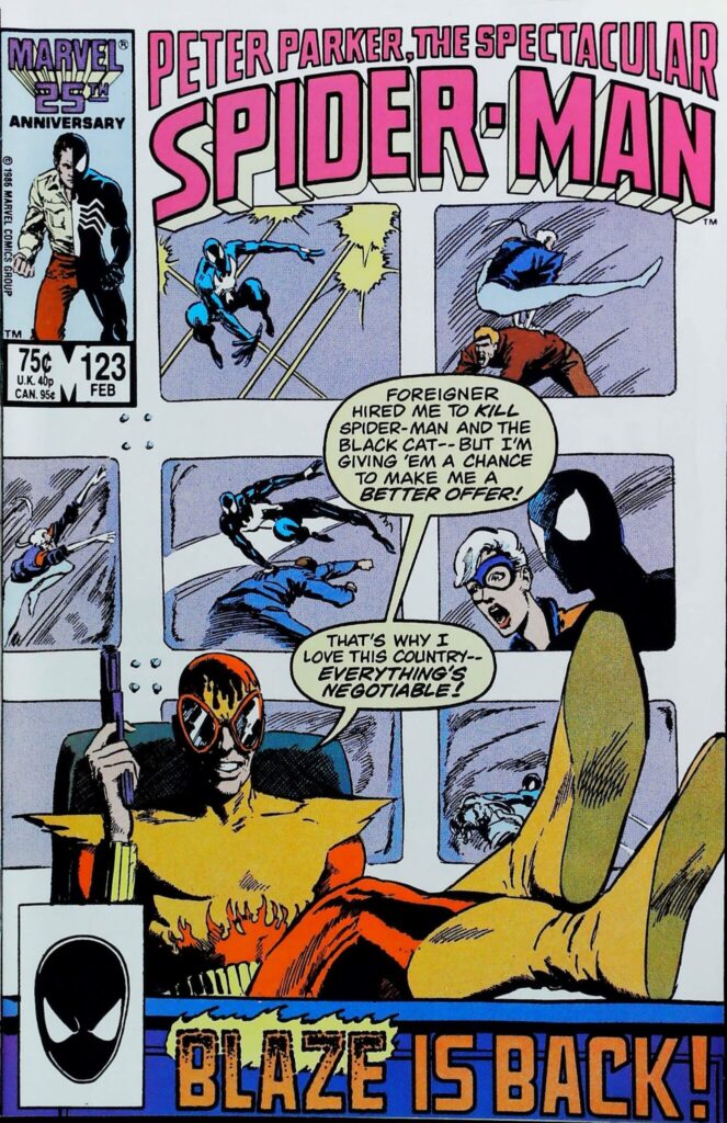 Spectacular Spider-Man #123, vue de l'exemplaire