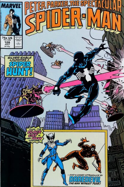 Couverture de SPECTACULAR SPIDER-MAN (1976) #128 - par Al Milgrom - lecubeacomics.com