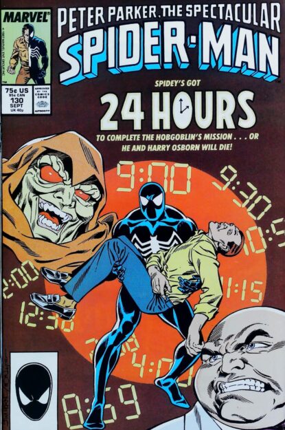 Couverture de SPECTACULAR SPIDER-MAN (1976) #130 - par Jim Fern - lecubeacomics.com