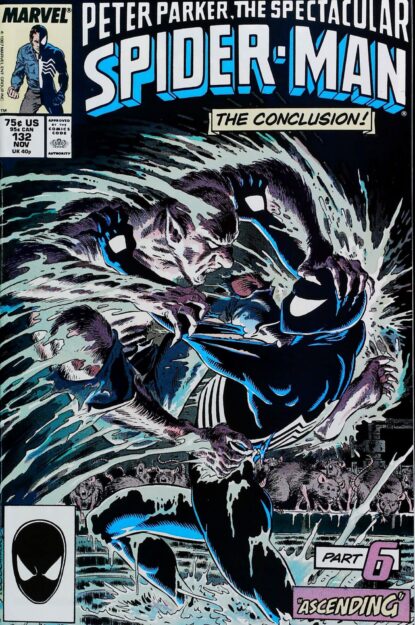 Couverture de SPECTACULAR SPIDER-MAN (1976) #132 - par Mike Zeck - lecubeacomics.com