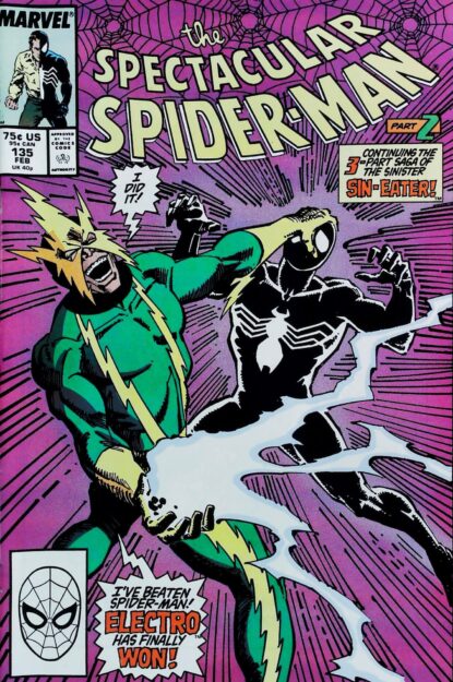 Couverture de SPECTACULAR SPIDER-MAN (1976) #135 - par Sal Buscema - lecubeacomics.com