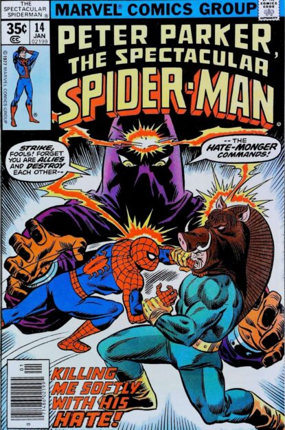 Couverture de SPECTACULAR SPIDER-MAN (1976) #14 - par Sal Buscema - lecubeacomics.com