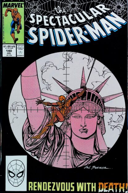 Couverture de SPECTACULAR SPIDER-MAN (1976) #140 - par Sal Buscema - lecubeacomics.com