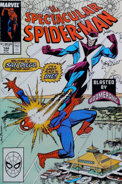 Couverture de SPECTACULAR SPIDER-MAN (1976) #144 - par Sal Buscema - lecubeacomics.com