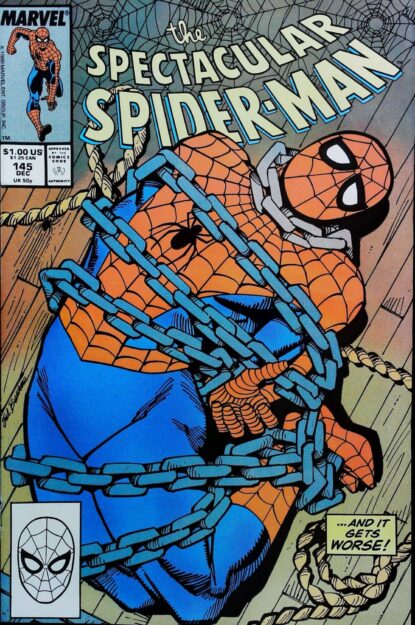 Couverture de SPECTACULAR SPIDER-MAN (1976) #145 - par Sal Buscema - lecubeacomics.com