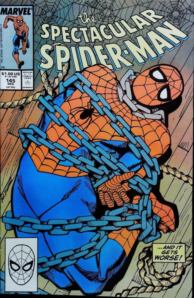 Spectacular Spider-Man #145, vue de l'exemplaire