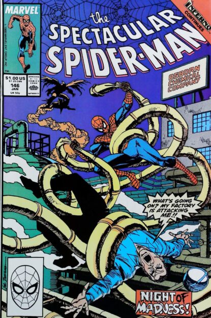Couverture de SPECTACULAR SPIDER-MAN (1976) #146 - par Sal Buscema - lecubeacomics.com