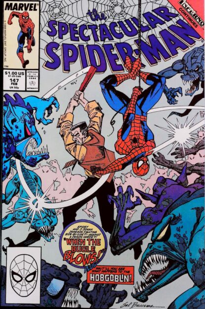 Couverture de SPECTACULAR SPIDER-MAN (1976) #147 - par Sal Buscema - lecubeacomics.com