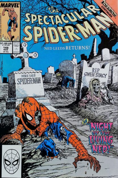 Couverture de SPECTACULAR SPIDER-MAN (1976) #148 - par Sal Buscema - lecubeacomics.com