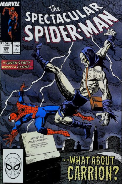 Couverture de SPECTACULAR SPIDER-MAN (1976) #149 - par Sal Buscema - lecubeacomics.com