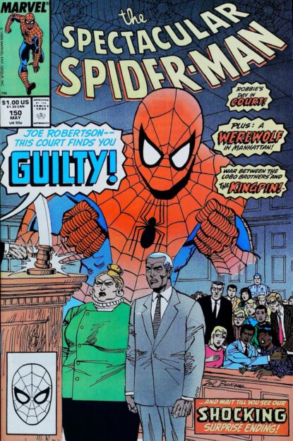 Couverture de SPECTACULAR SPIDER-MAN (1976) #150 - par Sal Buscema - lecubeacomics.com