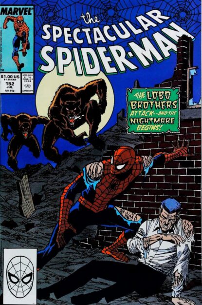 Couverture de SPECTACULAR SPIDER-MAN (1976) #152 - par Sal Buscema - lecubeacomics.com