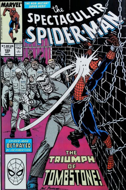 Couverture de SPECTACULAR SPIDER-MAN (1976) #155 - par Sal Buscema - lecubeacomics.com