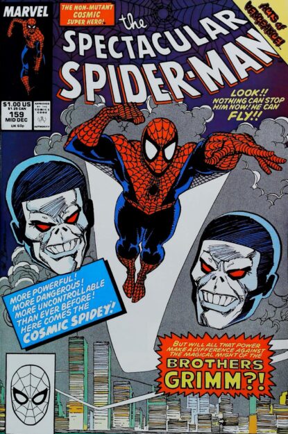Couverture de SPECTACULAR SPIDER-MAN (1976) #159 - par Sal Buscema - lecubeacomics.com