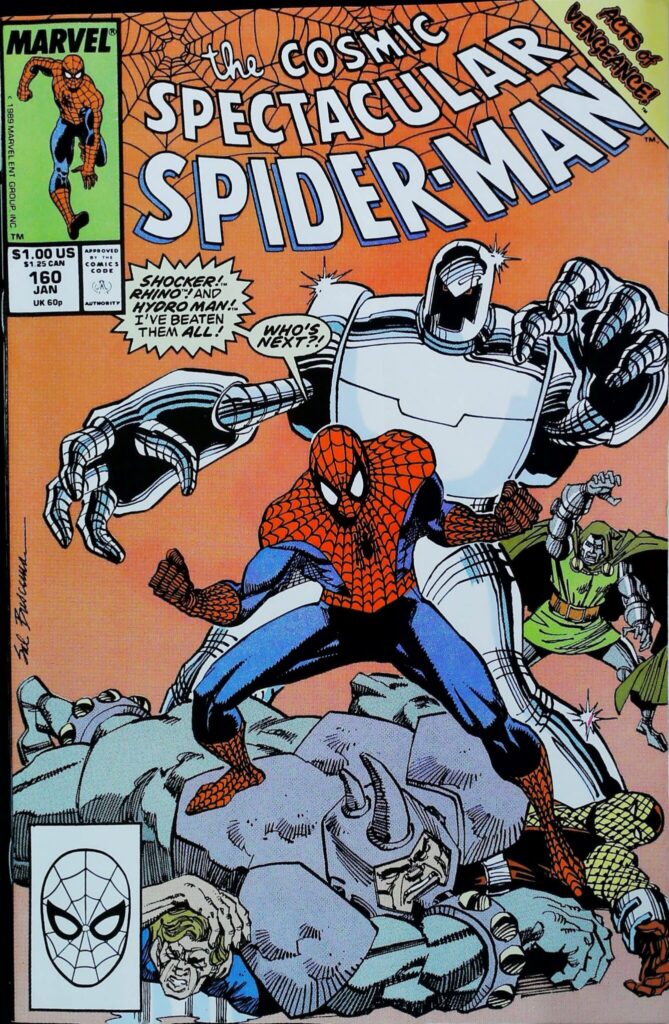 Spectacular Spider-Man #160, vue de l'exemplaire