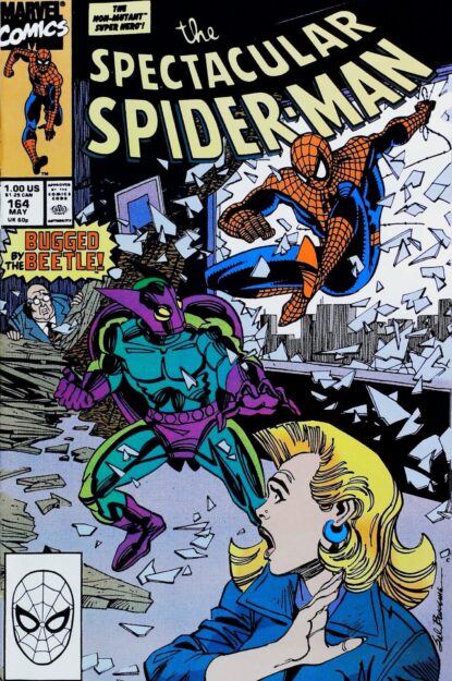 Couverture de SPECTACULAR SPIDER-MAN (1976) #164 - par Sal Buscema - lecubeacomics.com