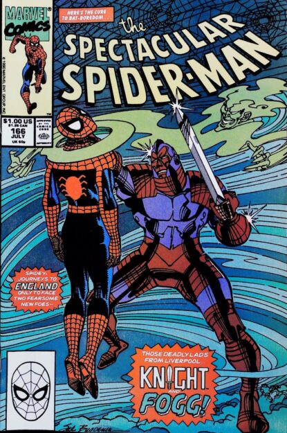 Couverture de SPECTACULAR SPIDER-MAN (1976) #166 - par Sal Buscema - lecubeacomics.com