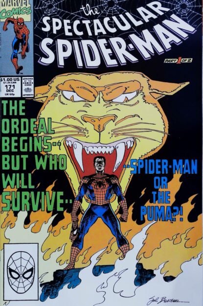Couverture de SPECTACULAR SPIDER-MAN (1976) #171 - par Sal Buscema - lecubeacomics.com