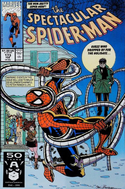 Couverture de SPECTACULAR SPIDER-MAN (1976) #173 - par Sal Buscema - lecubeacomics.com