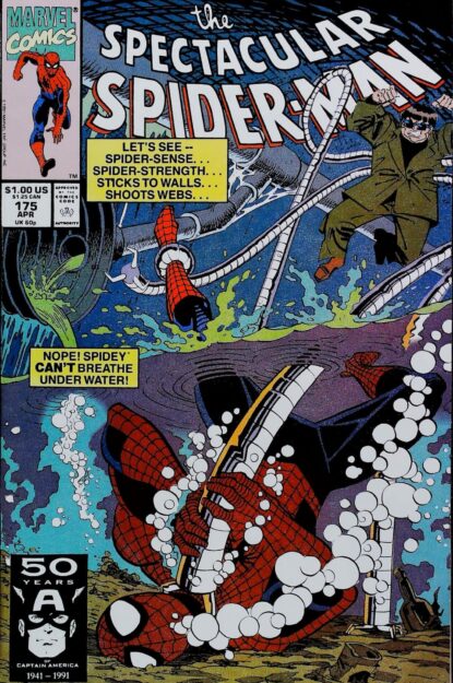 Couverture de SPECTACULAR SPIDER-MAN (1976) #175 - par Sal Buscema - lecubeacomics.com