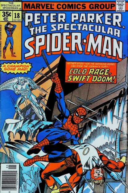 Couverture de SPECTACULAR SPIDER-MAN (1976) #18 - par Gil Kane - lecubeacomics.com
