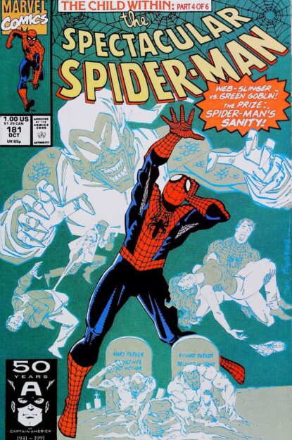 Couverture de SPECTACULAR SPIDER-MAN (1976) #181 - par Sal Buscema - lecubeacomics.com