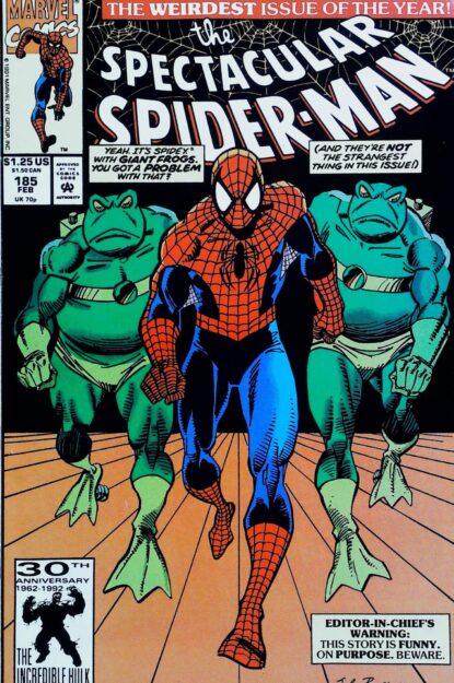 Couverture de SPECTACULAR SPIDER-MAN (1976) #185 - par Sal Buscema - lecubeacomics.com