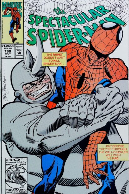 Couverture de SPECTACULAR SPIDER-MAN (1976) #190 - par Sal Buscema - lecubeacomics.com