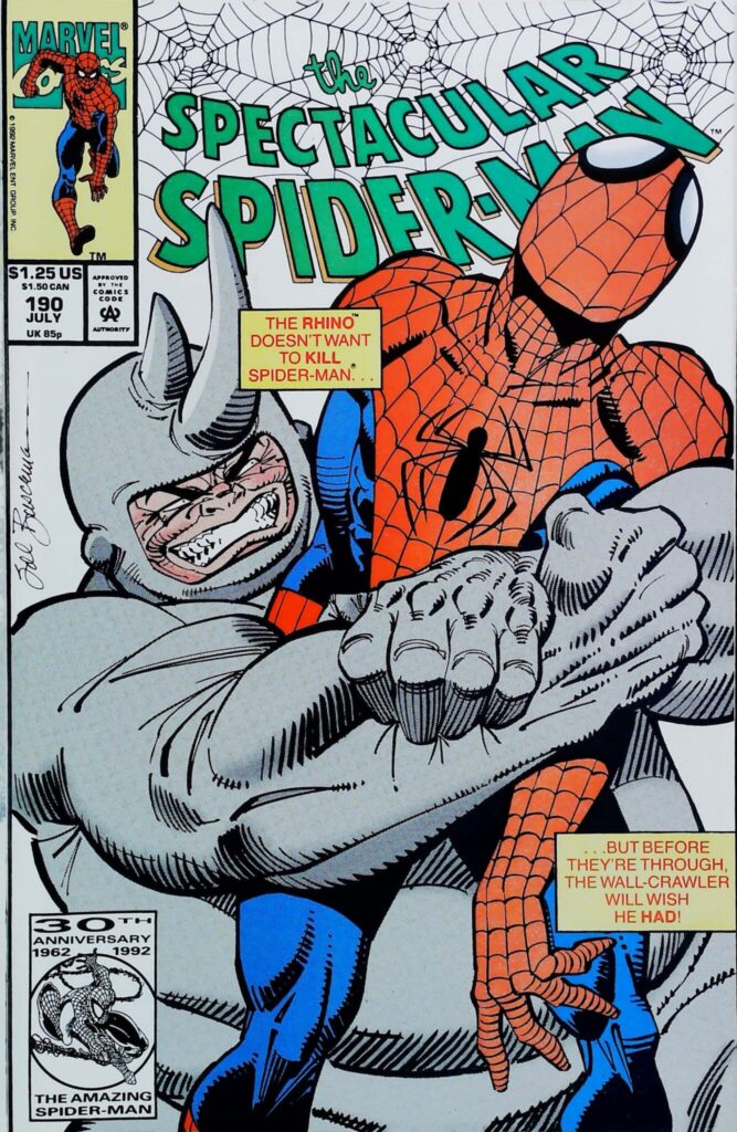 Spectacular Spider-Man #190, vue de l'exemplaire