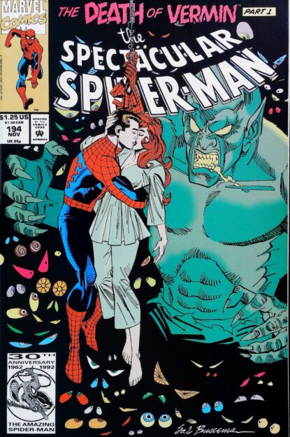Couverture de SPECTACULAR SPIDER-MAN (1976) #194 - par Sal Buscema - lecubeacomics.com