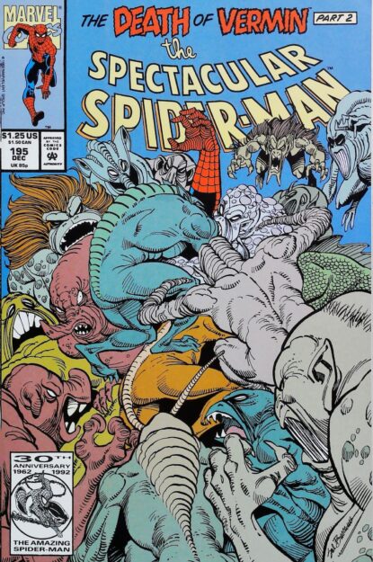 Couverture de SPECTACULAR SPIDER-MAN (1976) #195 - par Sal Buscema - lecubeacomics.com