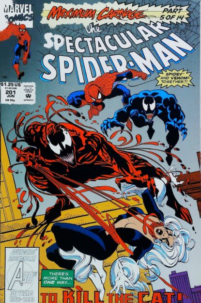 Couverture de SPECTACULAR SPIDER-MAN (1976) #201 - par Sal Buscema - lecubeacomics.com
