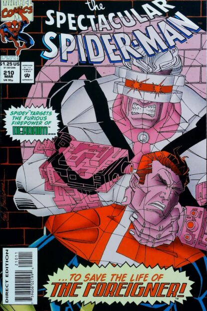 Couverture de SPECTACULAR SPIDER-MAN (1976) #210 - par Sal Buscema - lecubeacomics.com