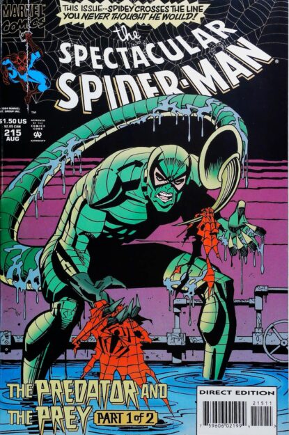 Couverture de SPECTACULAR SPIDER-MAN (1976) #215 - par Sal Buscema - lecubeacomics.com