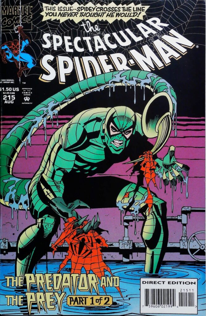 Spectacular Spider-Man #215, vue de l'exemplaire