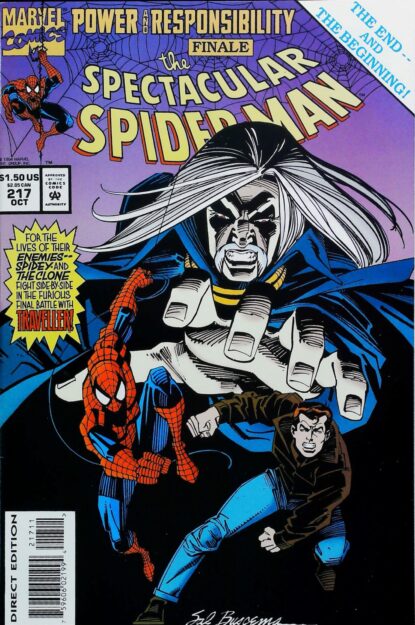 Couverture de SPECTACULAR SPIDER-MAN (1976) #217 - par Sal Buscema - lecubeacomics.com