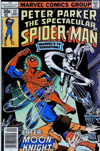 SPECTACULAR SPIDER-MAN (1976) #22 - Marvel - lecubeacomics.com Couverture de SPECTACULAR SPIDER-MAN (1976) #22 - par Dave Cockrum - lecubeacomics.com
