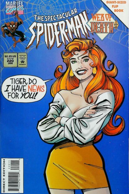 Couverture de SPECTACULAR SPIDER-MAN (1976) #220 - par Klaus Janson - lecubeacomics.com