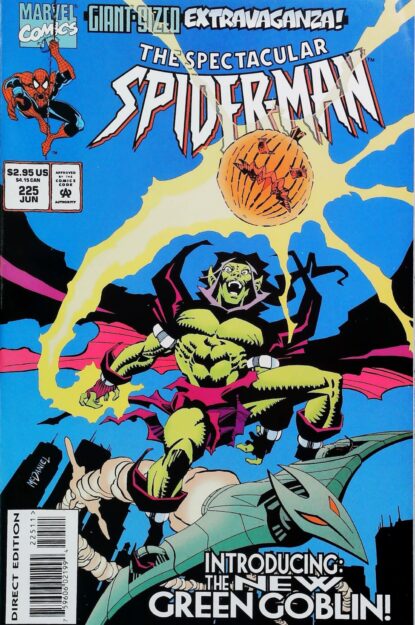Couverture de SPECTACULAR SPIDER-MAN (1976) #225 - par Scott McDaniel - lecubeacomics.com