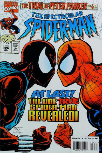 Couverture de SPECTACULAR SPIDER-MAN (1976) #226 - par Bill Sienkiewicz - lecubeacomics.com