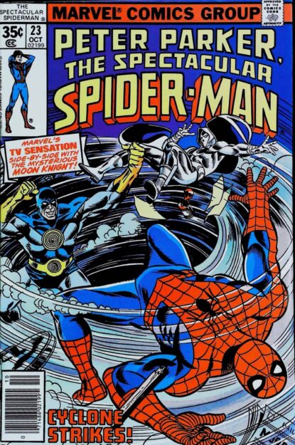 SPECTACULAR SPIDER-MAN (1976) #23 - Marvel - lecubeacomics.com Couverture de SPECTACULAR SPIDER-MAN (1976) #23 - par Keith Pollard - lecubeacomics.com