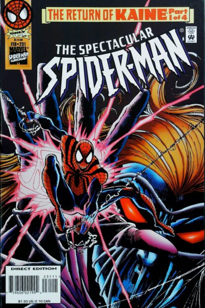 Couverture de SPECTACULAR SPIDER-MAN (1976) #231 - par Sal Buscema - lecubeacomics.com