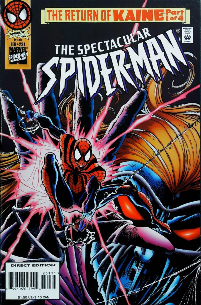 Spectacular Spider-Man #231, vue de l'exemplaire