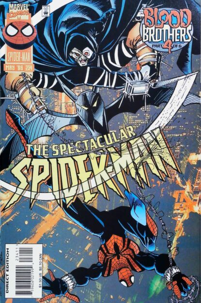 Couverture de SPECTACULAR SPIDER-MAN (1976) #234 - par John Stanisci - lecubeacomics.com