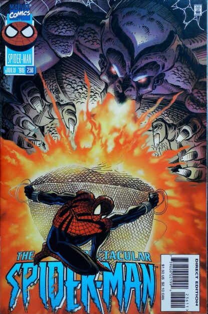 Couverture de SPECTACULAR SPIDER-MAN (1976) #236 - par Atomic Paintbrush - lecubeacomics.com