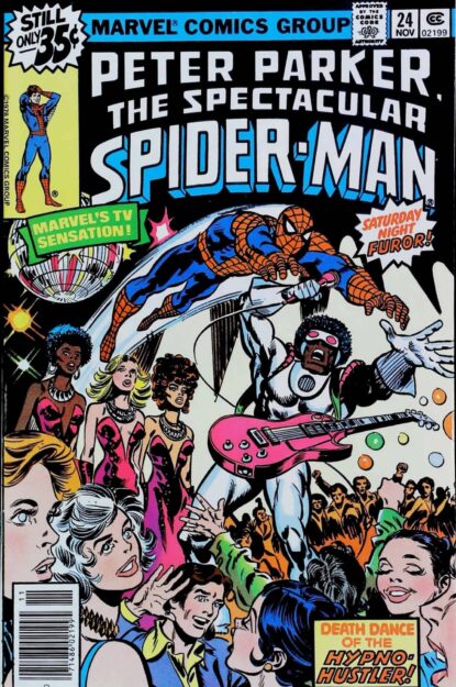 Couverture de SPECTACULAR SPIDER-MAN (1976) #24 - par Frank Springer - lecubeacomics.com