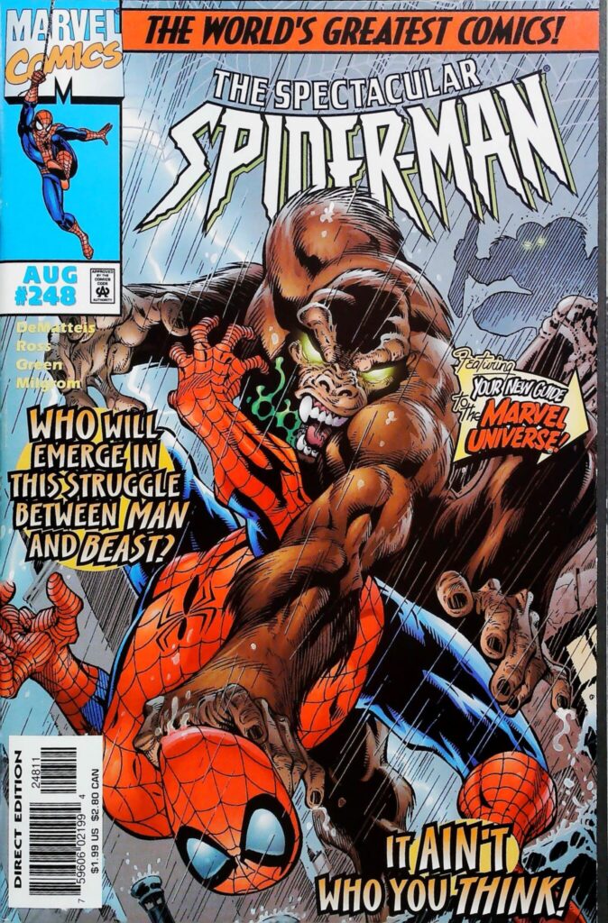 Spectacular Spider-Man #248, vue de l'exemplaire