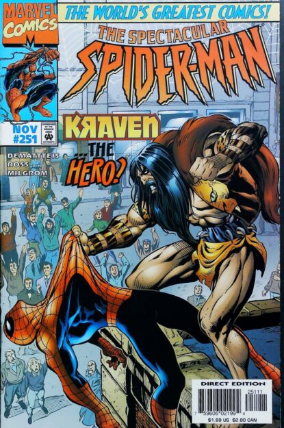 Couverture de SPECTACULAR SPIDER-MAN (1976) #251 - par Comicraft - lecubeacomics.com